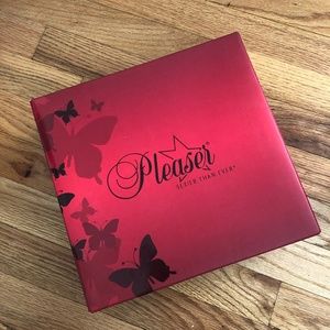 used red stripper Pleaser heels, red roses